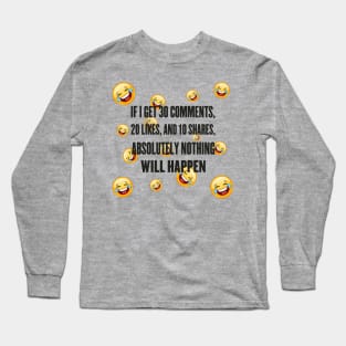 Memes - Likes and Shares Long Sleeve T-Shirt